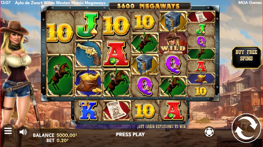 Ayla de Zwart Wilde Westen Mania Megaways Slot: A Wild West Adventure in Online Gambling